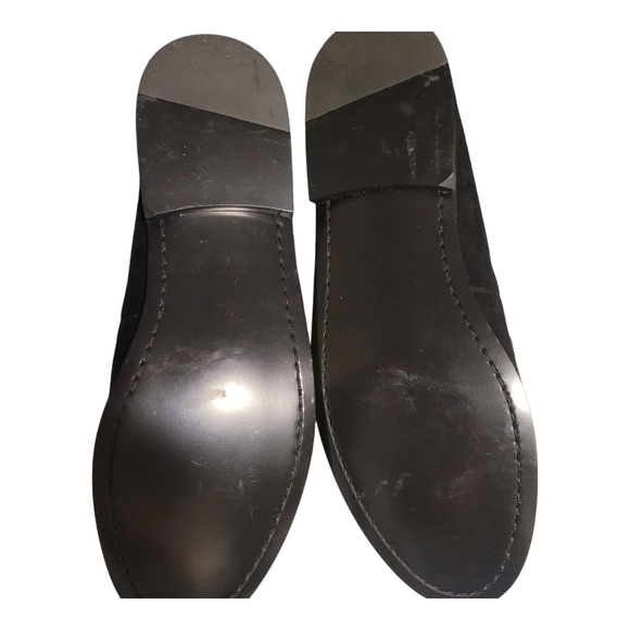 Joie Linita Black and Gold Slip-On Loafers with Textured Fabric Size 9.5 - Picture 9 of 9